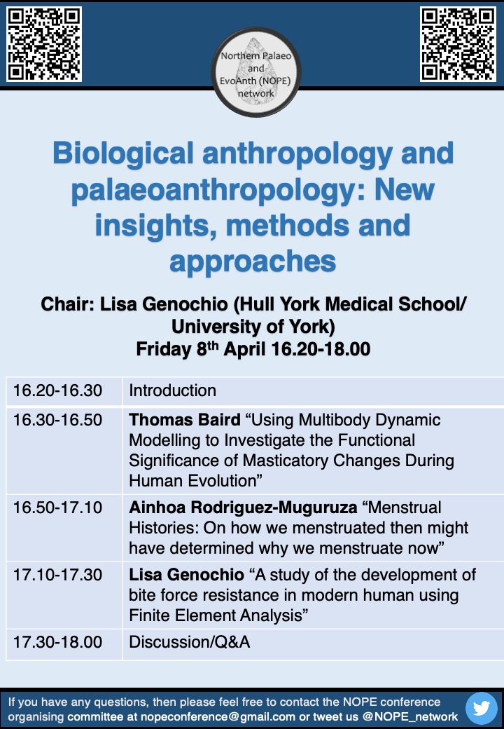 Northern Palaeo and EvoAnth (NOPE) Network tweet media