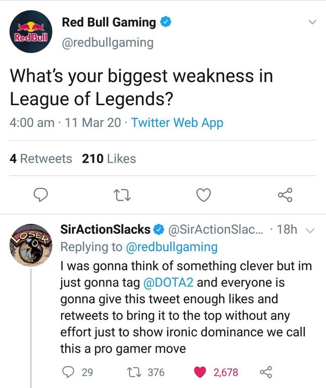 Reddit Dota 2 tweet media
