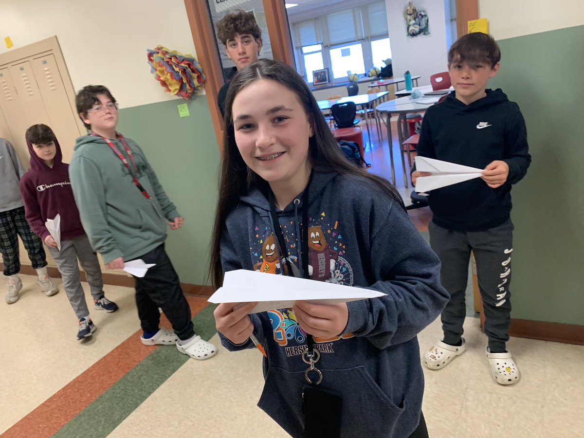 Brian Smith (@bsmithmath) on Twitter photo Statistics is fun!!! We collected data today by throwing paper airplanes & made box plots from the distances. #mathisfun #maythemathbewithyou <a href="/PMS_Principal/">Anthony DeRiso</a> #WeArePlainedge Statistics is fun!!! We collected data today by throwing paper airplanes & made box plots from the distances. #mathisfun #maythemathbewithyou <a href="/PMS_Principal/">Anthony DeRiso</a> #WeArePlainedge