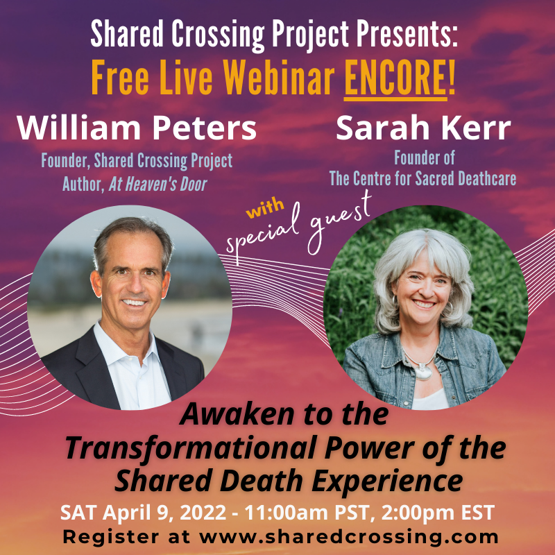 We had an incredible turnout for last night's webinar and will be have an ENCORE presentation tomorrow at 11am PST! Tune in for another webinar to learn about the 3 fundamentals of shared journeys to the afterlife. Reserve your spot here! sharedcrossing.com/webinar-the-sd…