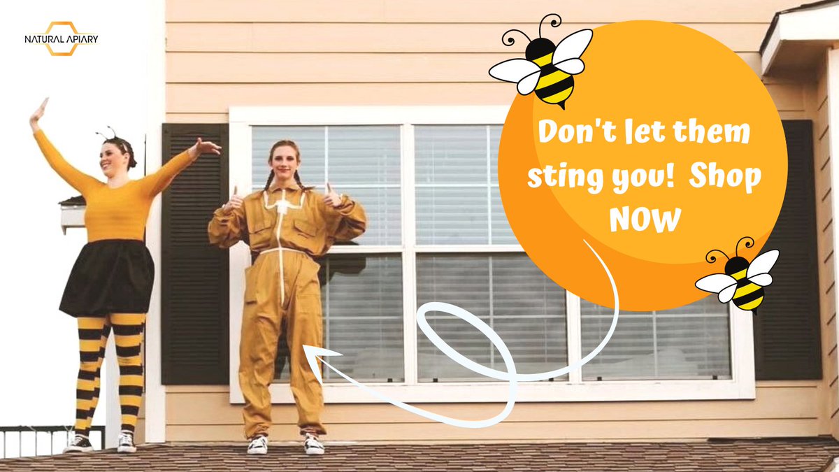 NaturalApiary's tweet photo. Khaki Beekeeping Suits are a great alternative to traditional white, and even look brilliant when used in performing arts "The Bee Hive" with @courtneygmiller.  🐝

Explore our exclusive collection now - https://t.co/6rHEzOqiod 

#naturalapiary #beekeeping https://t.co/zNhYxVqglT