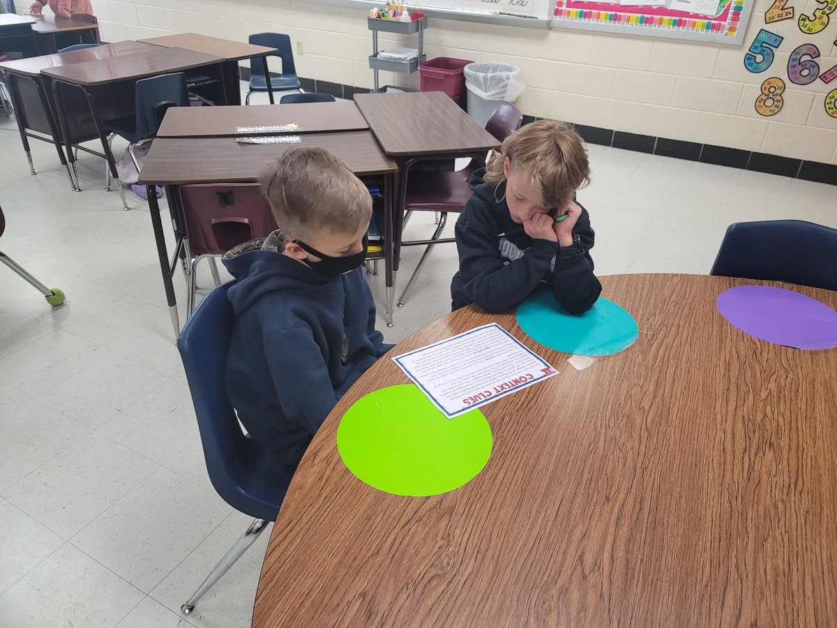 MorganMueth's tweet photo. These third grade students are working hard this morning on a reading comprehension escape room! Who will escape first?!?!? Love how they are all so engaged this morning! #redbud132 #readyforthetest #proudteacher https://t.co/4xZGrB9U4f