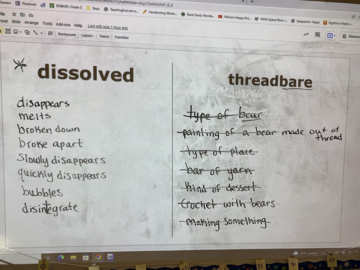 MrsGutierrezKL's tweet photo. These #klleaders are exploring vocabulary for our chapter book study. What do you think you can say or know about these words? What info can you share? @TanyaSWright #cot #howdoiknow #buildingvocab #growingreaders https://t.co/H6fKjGybOJ