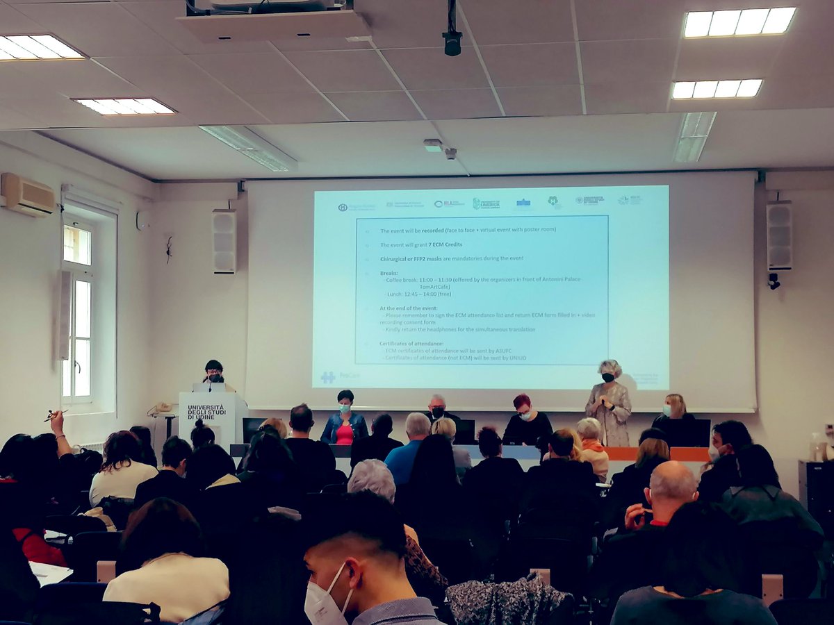 nursing_uniud's tweet photo. Such a great day is going to end! #PeoCare
After Barbara Mangiacavalli's greetings (#FNOPI president), a lot of interesting experiences of nursing research from #Spain #Ireland #Slovenia #Italy
have been shared!
Nurses are looking to the future all over Europe!

@ProcareEurope https://t.co/RGZPpUJghj
