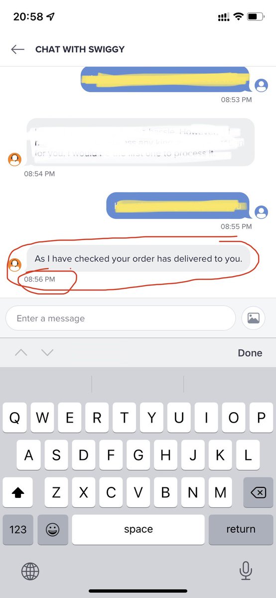 tejasoke's tweet photo. Ordered on 7.51pm and order delivered on 8.56 pm

@SwiggyCares https://t.co/Cikifdpkp1