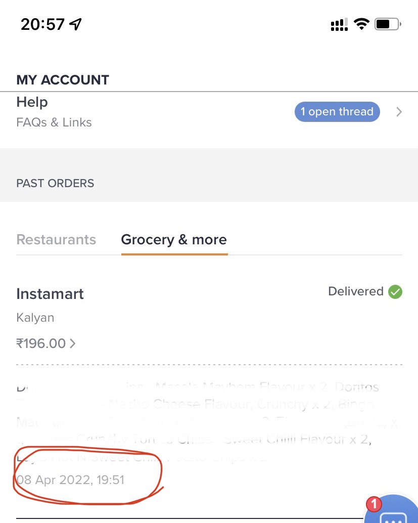 tejasoke's tweet photo. Ordered on 7.51pm and order delivered on 8.56 pm

@SwiggyCares https://t.co/Cikifdpkp1