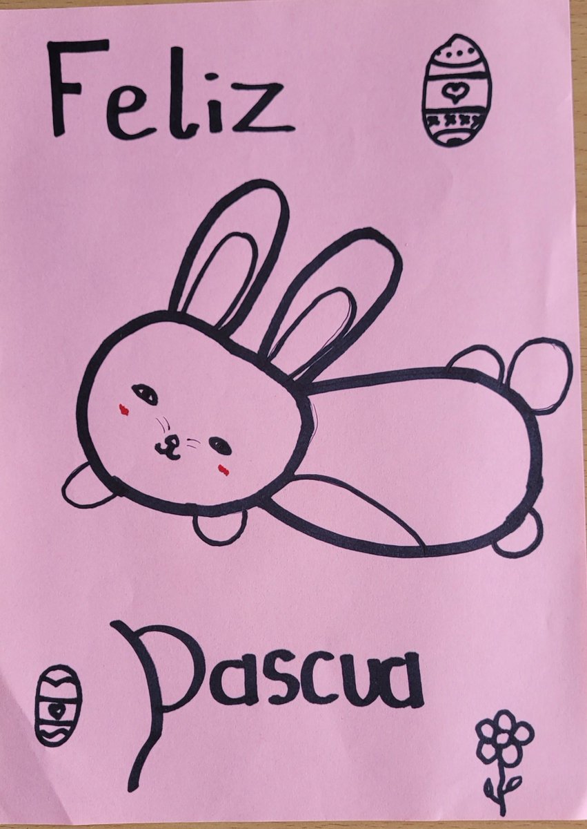 PNTspanish's tweet photo. Feliz pascua (Happy Easter) from el departamento de español 🐰 🐣 https://t.co/YmsyJOc73N