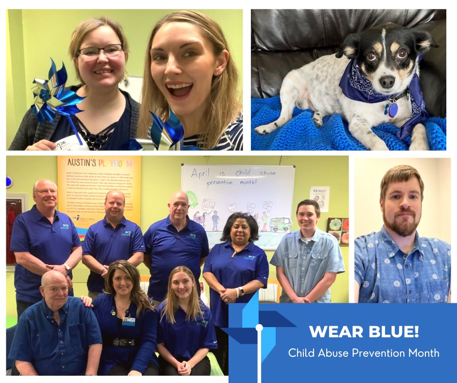 Today is #WearBlueDay for Child Abuse Prevention Month! 

We celebrate the dedication of CAC staff and our multidisciplinary partners who work hard every day to stop abuse and help children heal. 

#KeystoneCACs #CAPM2022