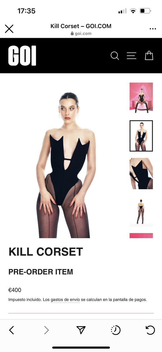 400 euros el corset de Lali LOL