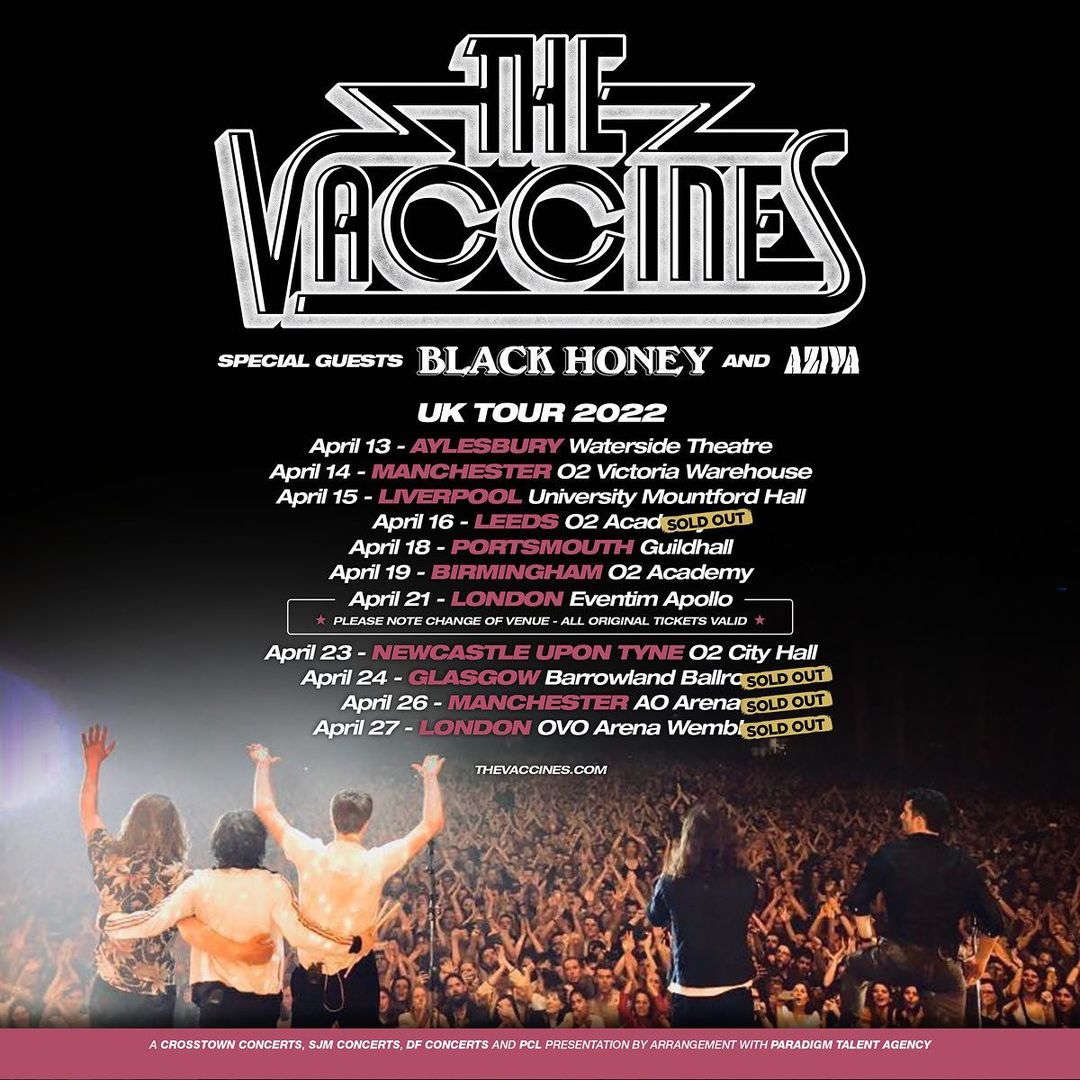 we’re so so so excited for this tour 😭. our first proper headline shows in 3 years. our first opportunity to celebrate the WDYE anniversary w you. our first opportunity to play you everything we’ve spent so long working on these past coupla years.
thevaccines.com/shows