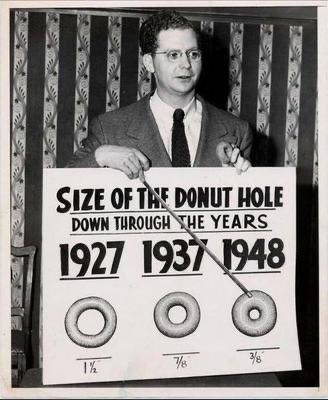 deepspaceCKO's tweet photo. Having managed the NASA/JPL Engineering Standards Office, I am gratified to see that the donut industry has standardized the donut hole since 1948 https://t.co/TvbVGQwL80