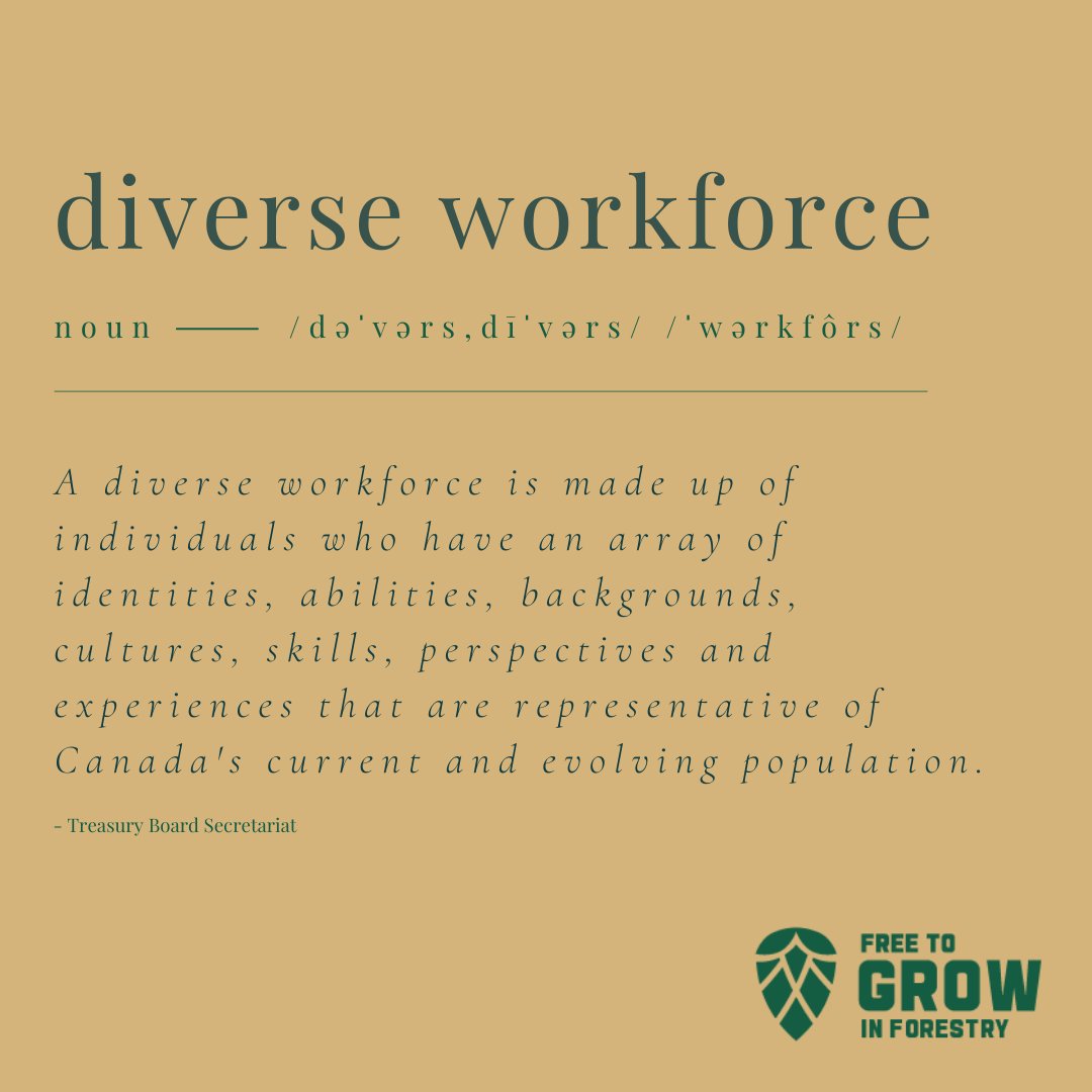 A diverse workforce is not only good for society, but it is good for business. #ForestryForward 
What does a diverse workforce mean to you? How would diversity at the workplace look like to you? Let us know 👇