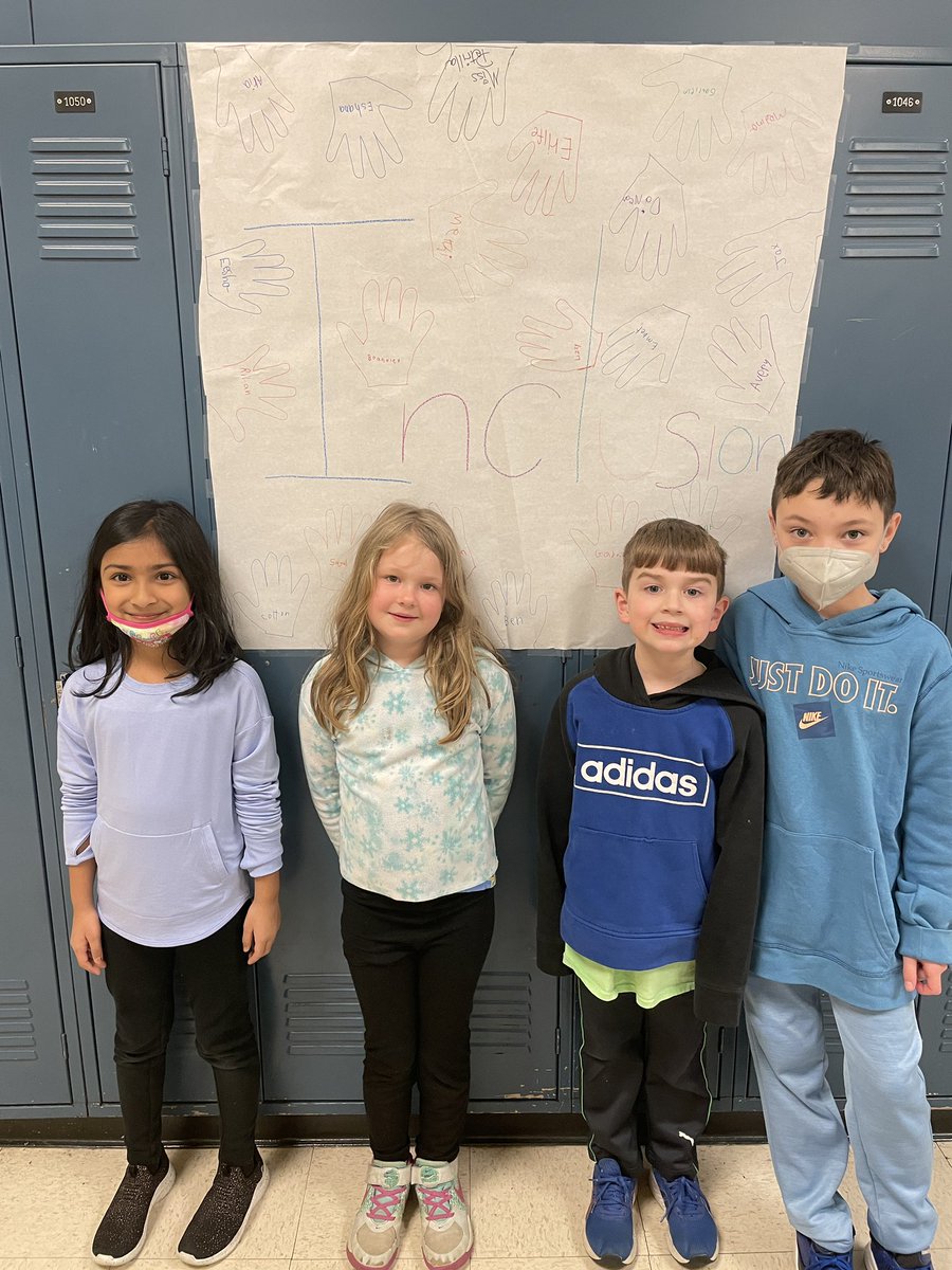 misspetrilla's tweet photo. Room 104 pledged to always #choosetoinclude all students! Thank you to our guest readers from @bhsolympics @BHSActivities #autismawareness @MrsWessel_HEC https://t.co/oZnbNW8Tzi