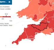 Still very high Covid rates in Somerset in week to 3 April  -over 10% of the population had #Covid!