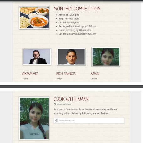 cookwithaman's tweet photo. I will be happy to see all of you guys in my event. 
#judges #vikramVij #RichFrancis #Aman https://t.co/yj5QkUnlNA