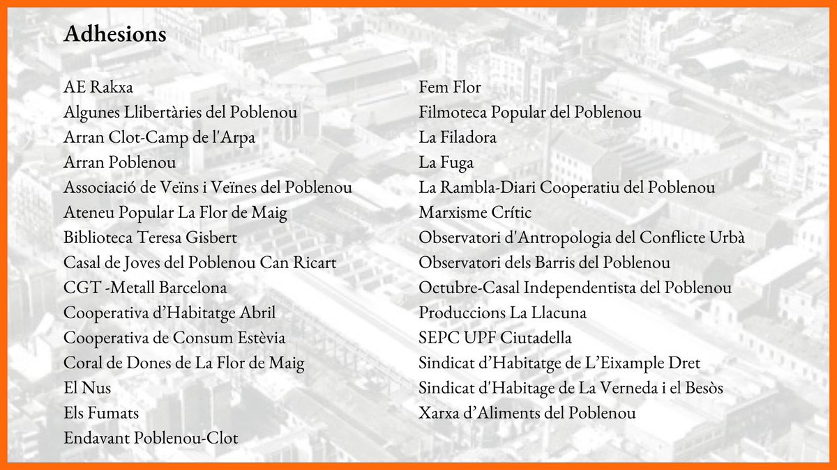 MarxismCriticPN's tweet photo. La qüestió de l’habitatge és un dels pilars del sistema capitalista a Poblenou i a la resta del país. Cal exigir a les institucions aturar tota mena de complicitat.
Marxisme Crític s’adhereix al comunicat del @SHabitatgeP9 que exigeix a @Esquerra_ERC #ProuDispositiusenHabitatge https://t.co/RxxUhtAFc8