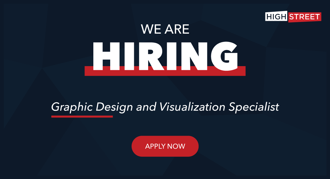 HighStreetHSC's tweet photo. We're searching for a talented graphic design &amp; visualization specialist to join our team! If you want to use your design, data visualization, &amp; communications skills to convey complicated topics in an effective way, we want to hear from you. 

Learn more: https://t.co/JbDAtqq2C8 https://t.co/2CxtnWpax0