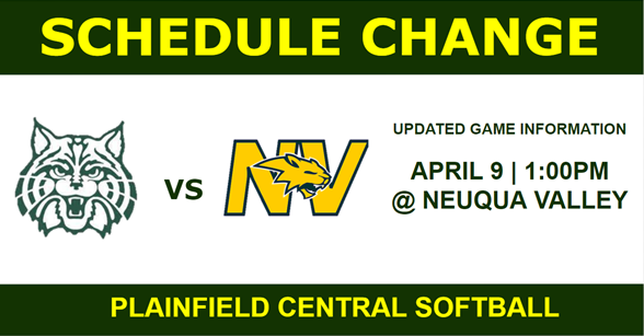 pchssoftball1's tweet photo. Schedule Update:

All Levels | Saturday vs Neuqua Valley | 1 Game | 1:00pm
 
Varsity @ Neuqua Valley
JV will play at Home https://t.co/5t8TH29WTF