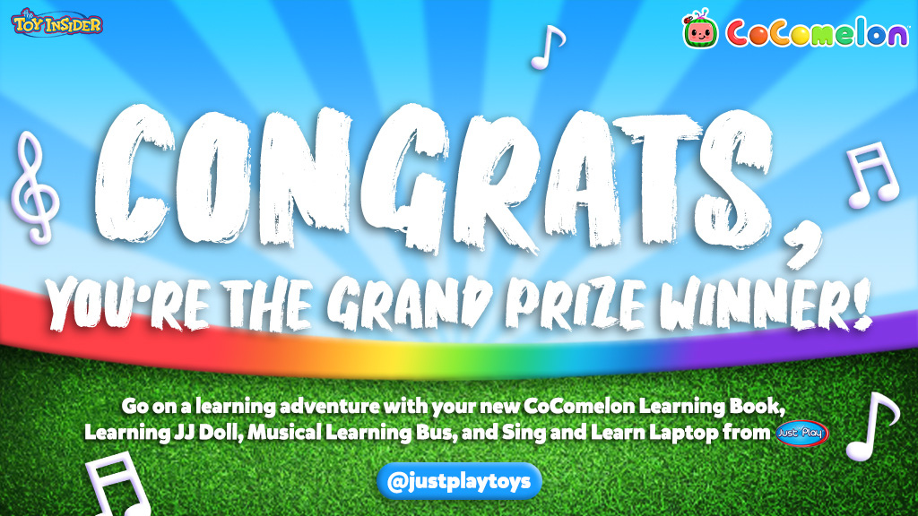 TheToyInsider's tweet photo. And the grand prize winner is ... @Barbzie18! Congratulations! 🎉 You're getting a #CoComelonParty grand prize pack from @justplaytoys, featuring #CoColemon Learning Book, Learning JJ Doll, Sing and Learn Laptop, and Musical Learning Bus!! WOW! https://t.co/oCwbFQ9cHJ