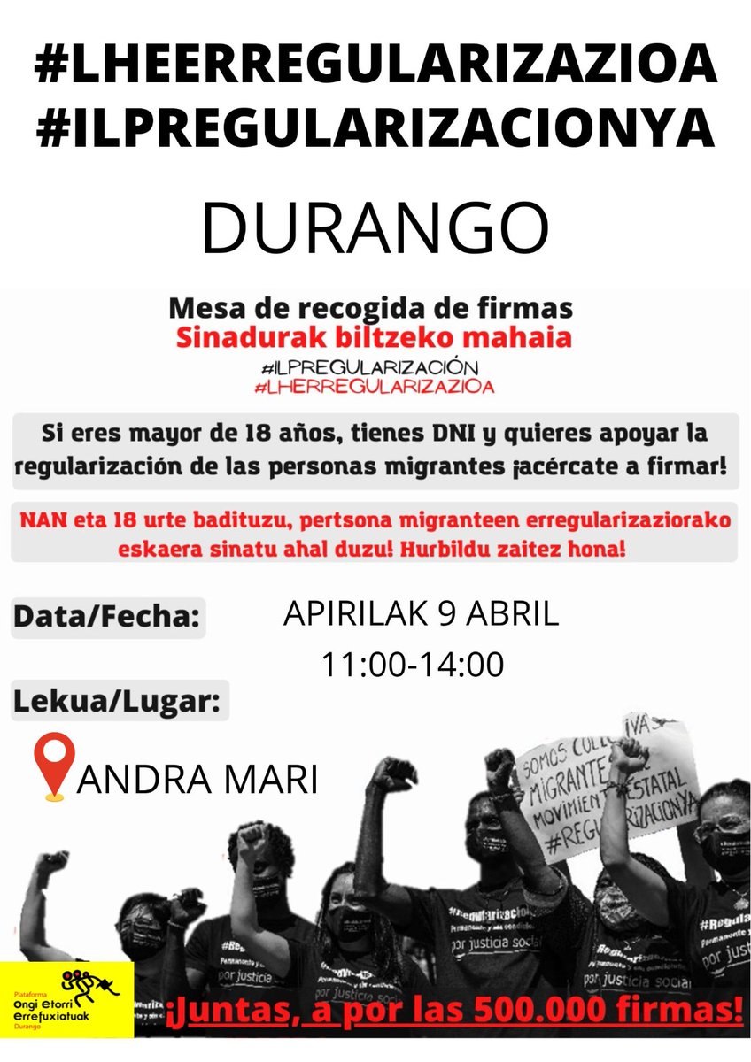 PlataformaOEEDurango (@errefuxiatuakdu) on Twitter photo 