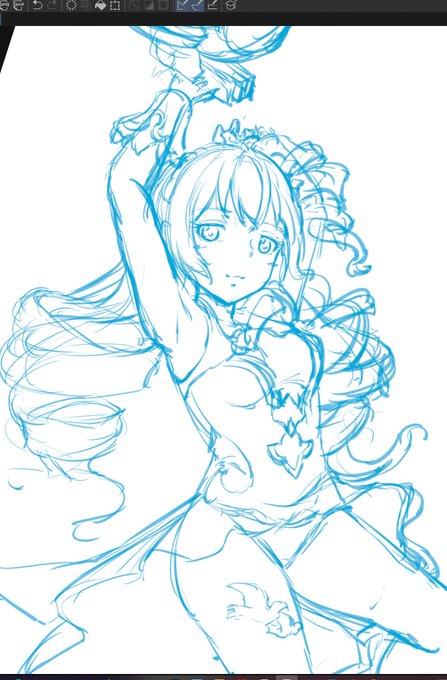 超久々に趣味絵描いてる...〆 