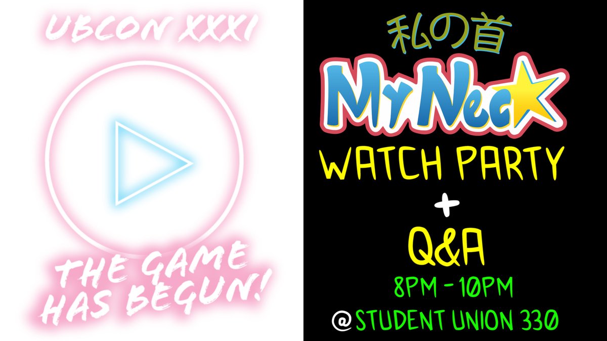 MyNeckOfficial's tweet photo. We're having our very first in-person event TODAY at @UBConOfficial, where we will be screening our live action anime inspired show, @MyNeckOfficial, and doing a Q&amp;A with the cast and crew. If you're in Buffalo, NY, come join us from 8pm to 10pm at the Student Union 330! #anime https://t.co/duK9ck1wF6