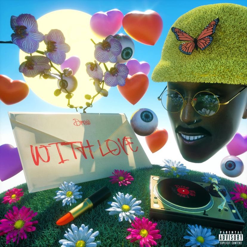 🖼 @drewmuladrops his 4-track EP, “WITH LOVE” on all platforms. 

Official Cover Artwork 
Created by pegi3000 (IG)