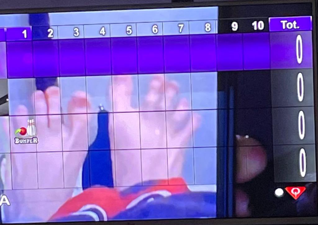 GollumsToes's tweet photo. At Bowling now and guess what we’ve got as our screen picture for the scores 🕷🦶🏻 https://t.co/8Z1OAYu5eJ