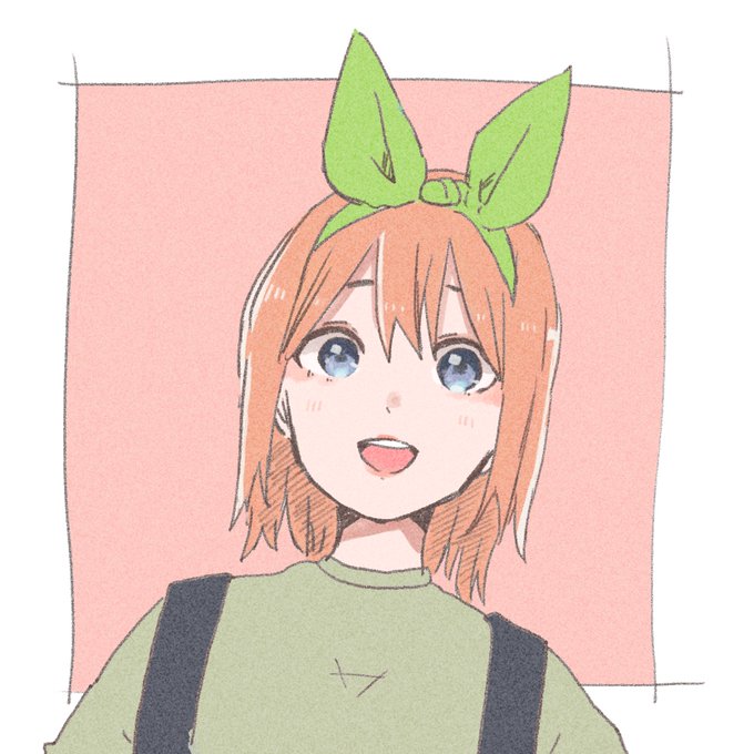 てるえる@ココナラ受付中さんがTwitterに投稿した中野四葉(五等分の花嫁)のイラスト。