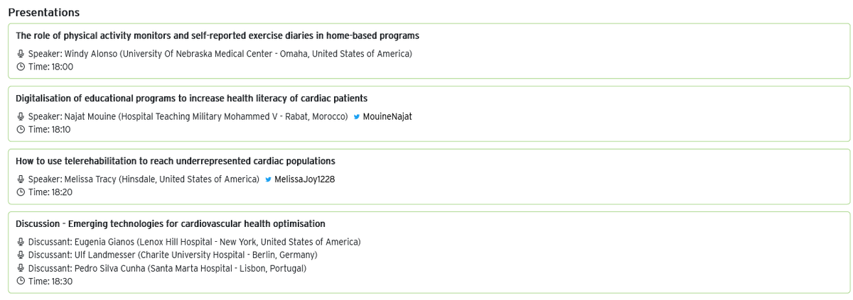 gbiondizoccai's tweet photo. Can't miss now this session dedicated to "Emerging technologies for cardiovascular health optimisation"
https://t.co/2JS5JSSpUw
#ESCPreventive #ESCPrev2022 #EAPC_ESC #cvprevention #cardiotwitter 
@s_gati @SilCastelletti @vass_vassiliou @HanCardiomd @MouineNajat @DEF_gericard https://t.co/Z5x7090Sjy