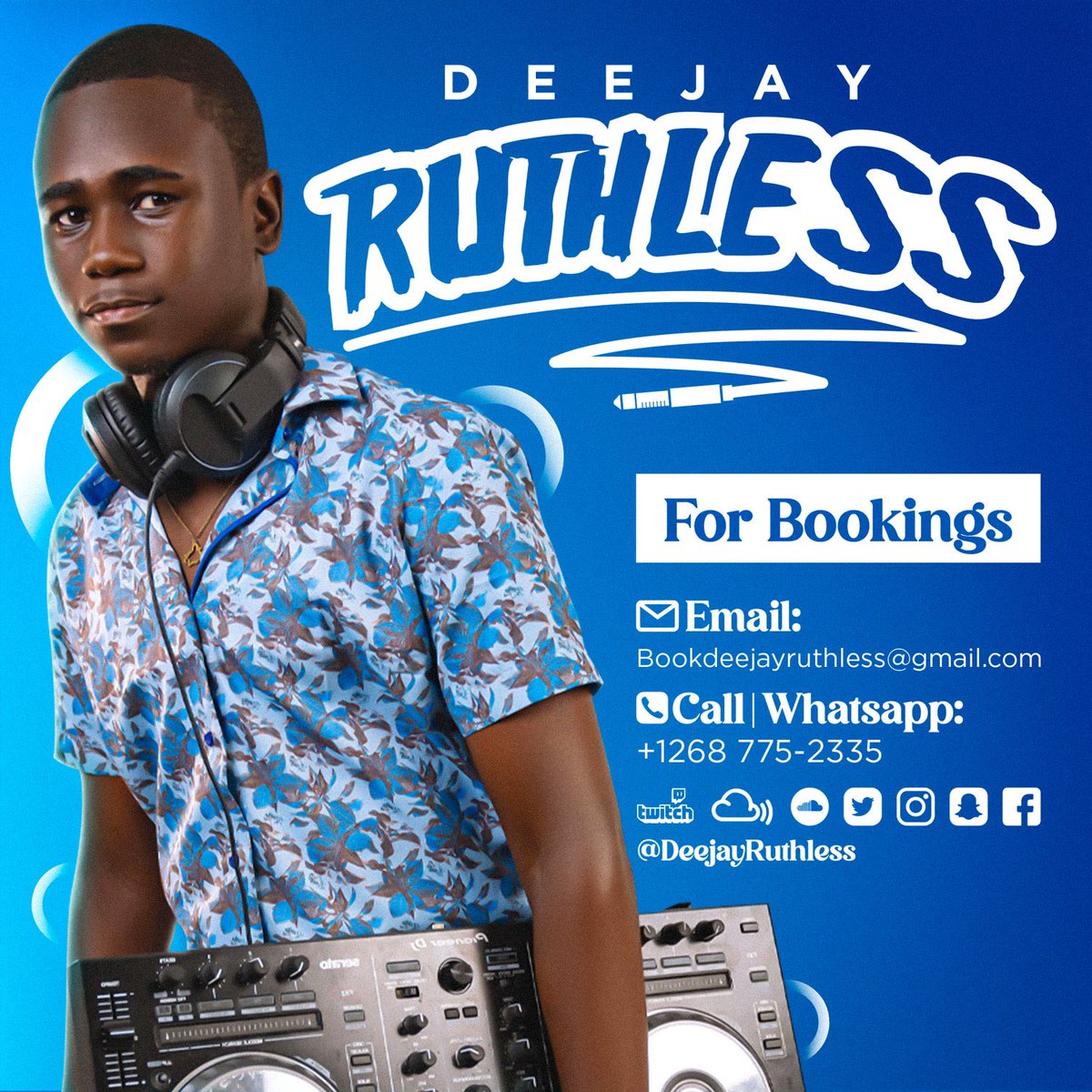 DeejayRuthless's tweet photo. 📌 ⚠️ 🚨 
Xtra Xtra  - read all about it ! 
Bookings NOW available!🗣️

📧 bookdeejayruthless@gmail.com
📞 +12687752335 https://t.co/bhe7ZWQ8q4