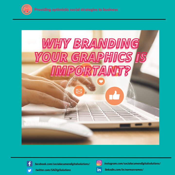 SADigiSolutions's tweet photo. Branding your social media graphics is important for your brand.🙂 You'll want people across all networks to be able to recognize your brand.👩

#socialacumen
#socialmediaforbusinessgrowth
#socialmediamarketingservices
#onlinebusinessowner https://t.co/4PXjULWhSM