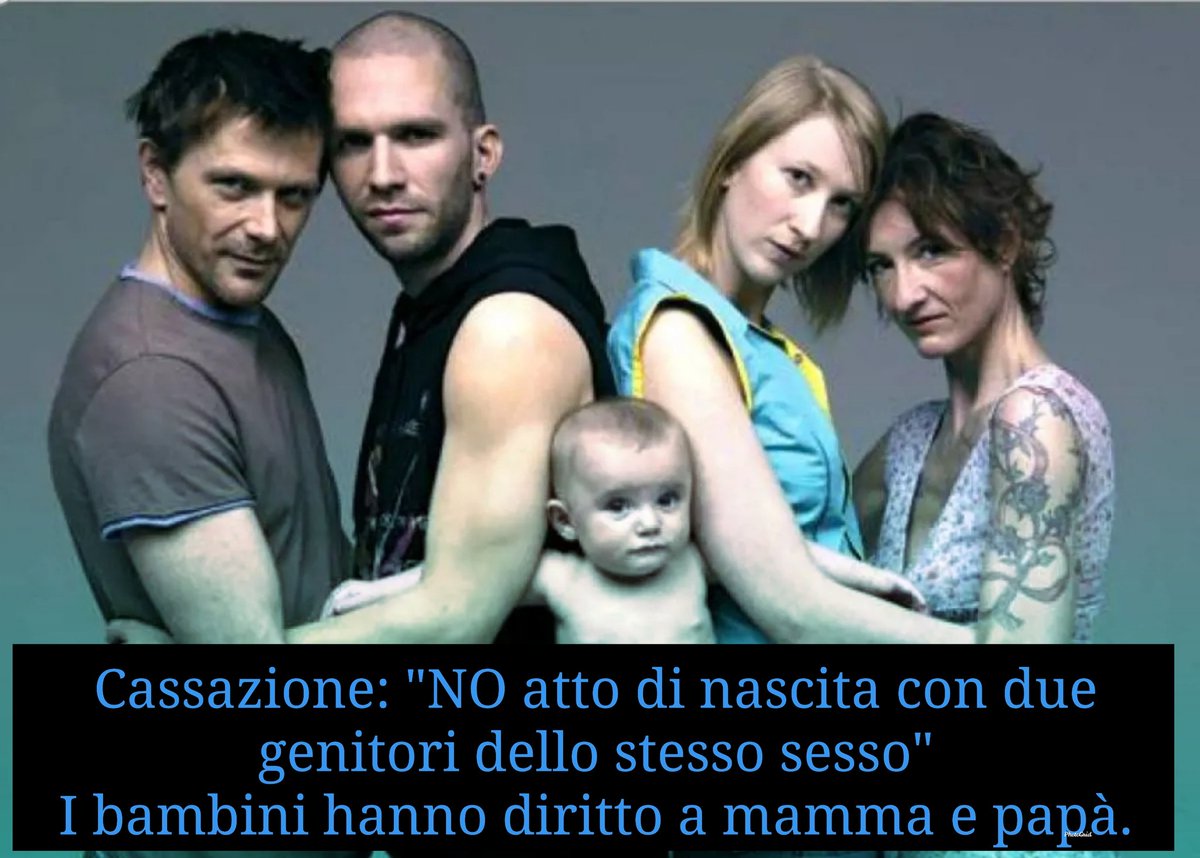 SimoPillon's tweet photo. Bene la #Cassazione che vieta  atto di nascita con due madri. Un bambino nasce dalla mamma e dal papà. Altro che #omofobia
Rispettiamo il diritto dei #bambini, che deve prevalere sempre sui desideri degli adulti. https://t.co/GhsLLL6O3a
