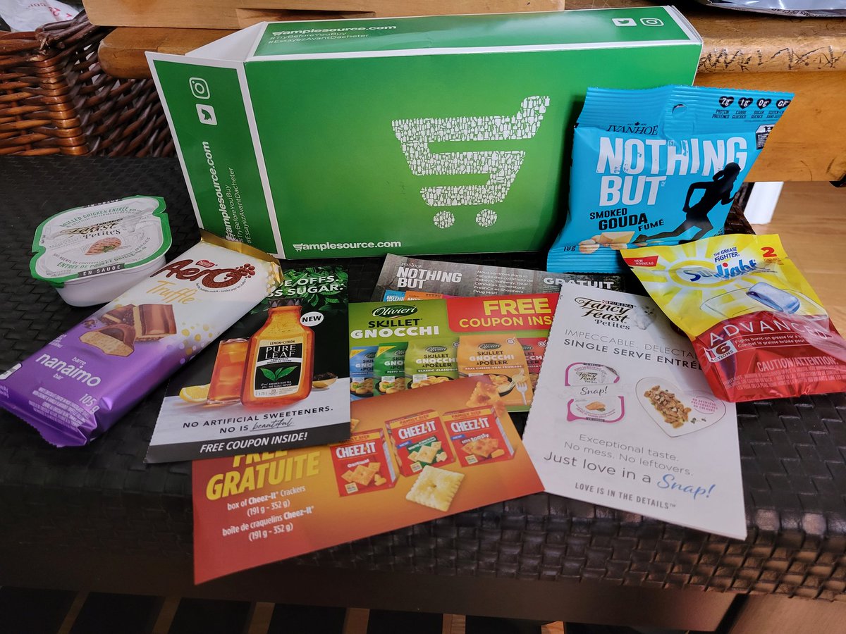 Love my #samplesource box! Can't wait to return these things!