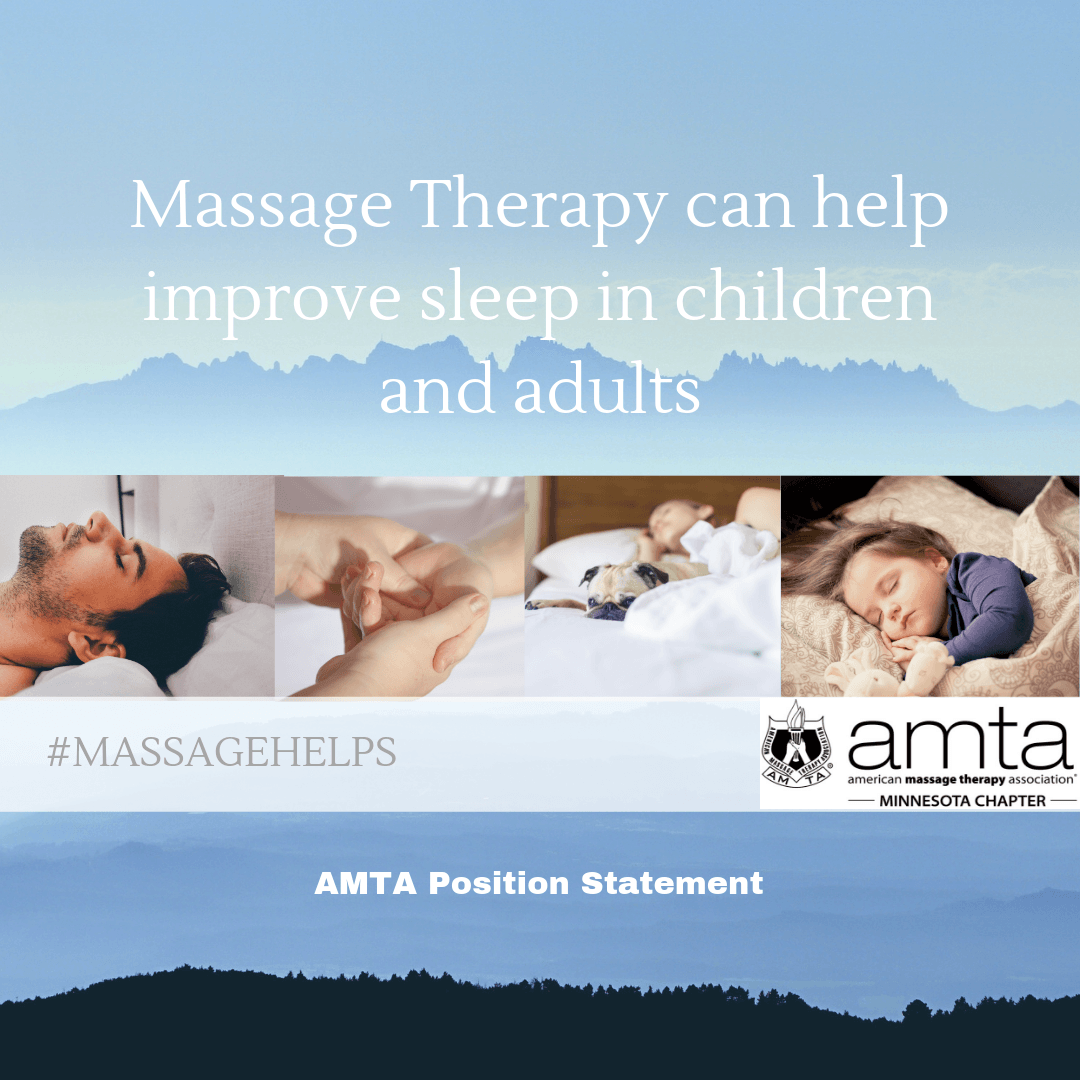 AMTAMinnesota's tweet photo. Freebie Friday! Some research to share with clients! #AMTAMN #freebiefriday #research #massagehelps #sleep https://t.co/TVCaDyrpc6
