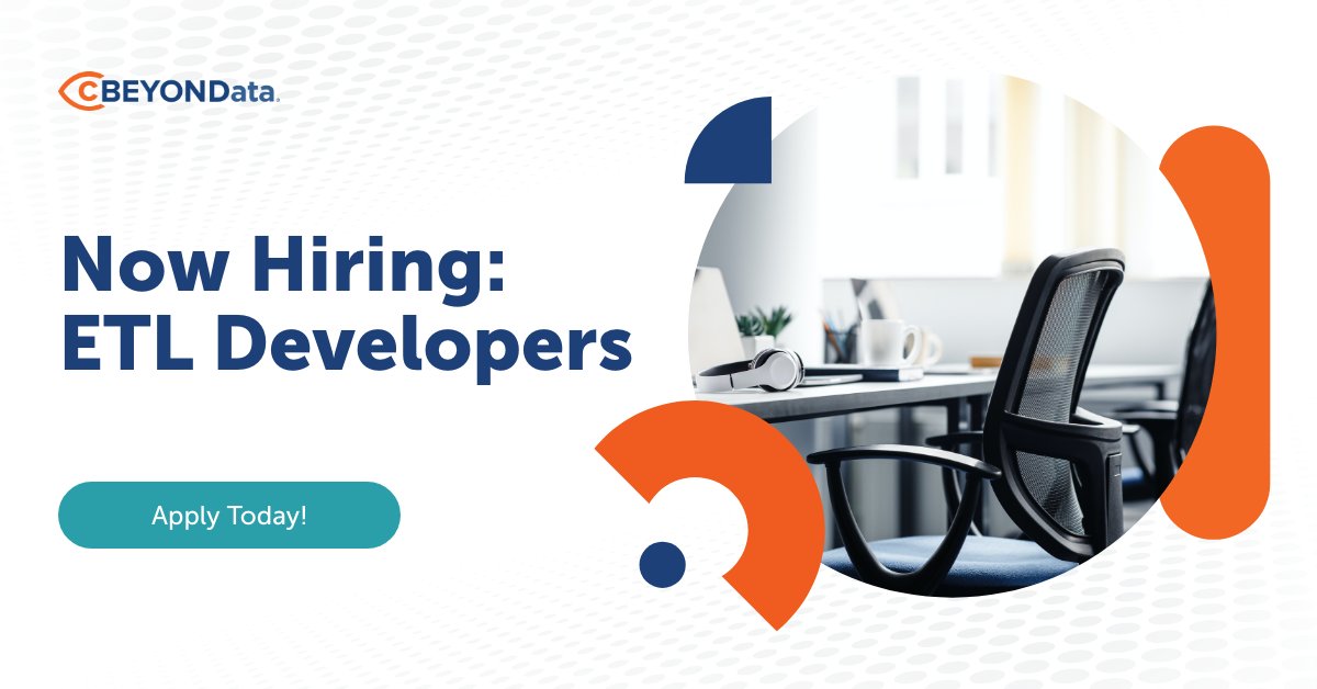cBEYONData's tweet image. Now Hiring - #ETLDevelopers!

We are looking for someone to join our #BusinessIntelligence (BI) development team, supporting our federal customer’s #datawarehouse and #financialreporting system.

Apply on our website: 
cbeyondata.com/careers-list/?…