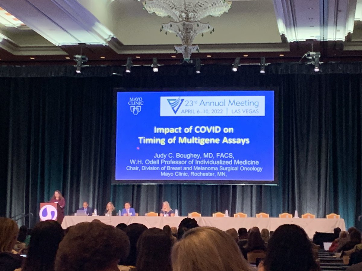 astaffordmd's tweet photo. Very interesting #ASBrS22 talk this morning from @DrJudyBoughey @MayoClinic about how the COVID pandemic increased  our use of neoadjuvant endocrine therapy and increased use of genomic testing on core specimens

@ASBrS https://t.co/Ed11w2PWc0