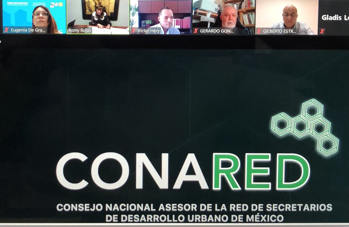 Un gusto poder acompañar hoy en la sesión del @ConaredM donde se compartieron los compromisos de la Red de Secretarios de Desarrollo Urbano de México en la localización de las agendas globales