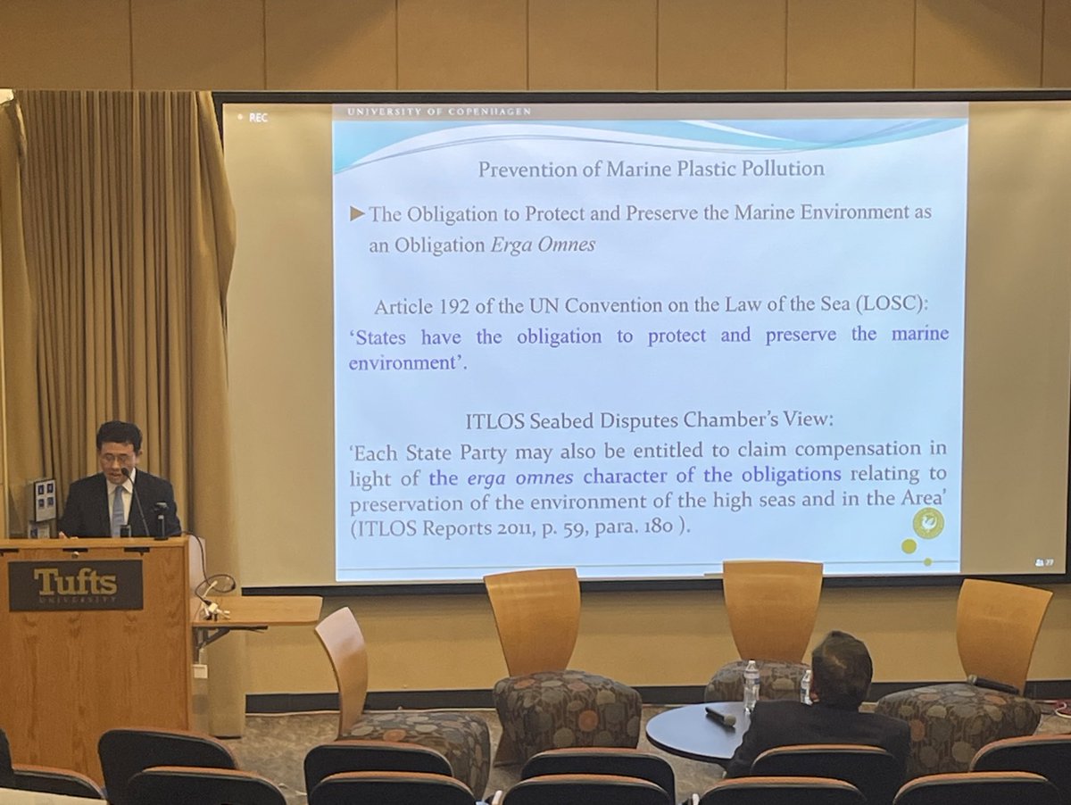 FletcherArctic's tweet photo. Professor Yoshifumi Tanaka from @uni_copenhagen discusses #UNCLOS as a crucial component for peace in the international community https://t.co/irv0Jn31A4