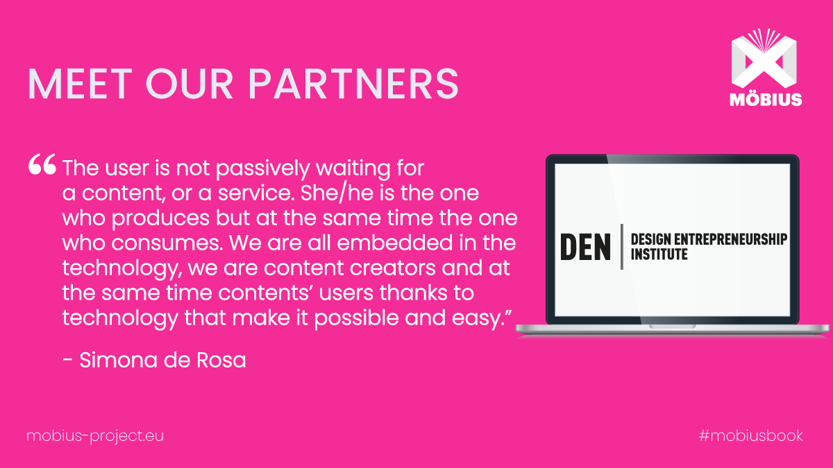 mobius_europe's tweet photo. 👥🟣 Meet our partners: @DenInstitute
Simona De Rosa (PhD) is a member of the Board of Directors at the DEN Institute, which is a non-profit think tank 🤝
#mobiusbook #mobiusproject
Learn more about it here 🔗
https://t.co/19THBPFzlh https://t.co/OmVAkBloCt