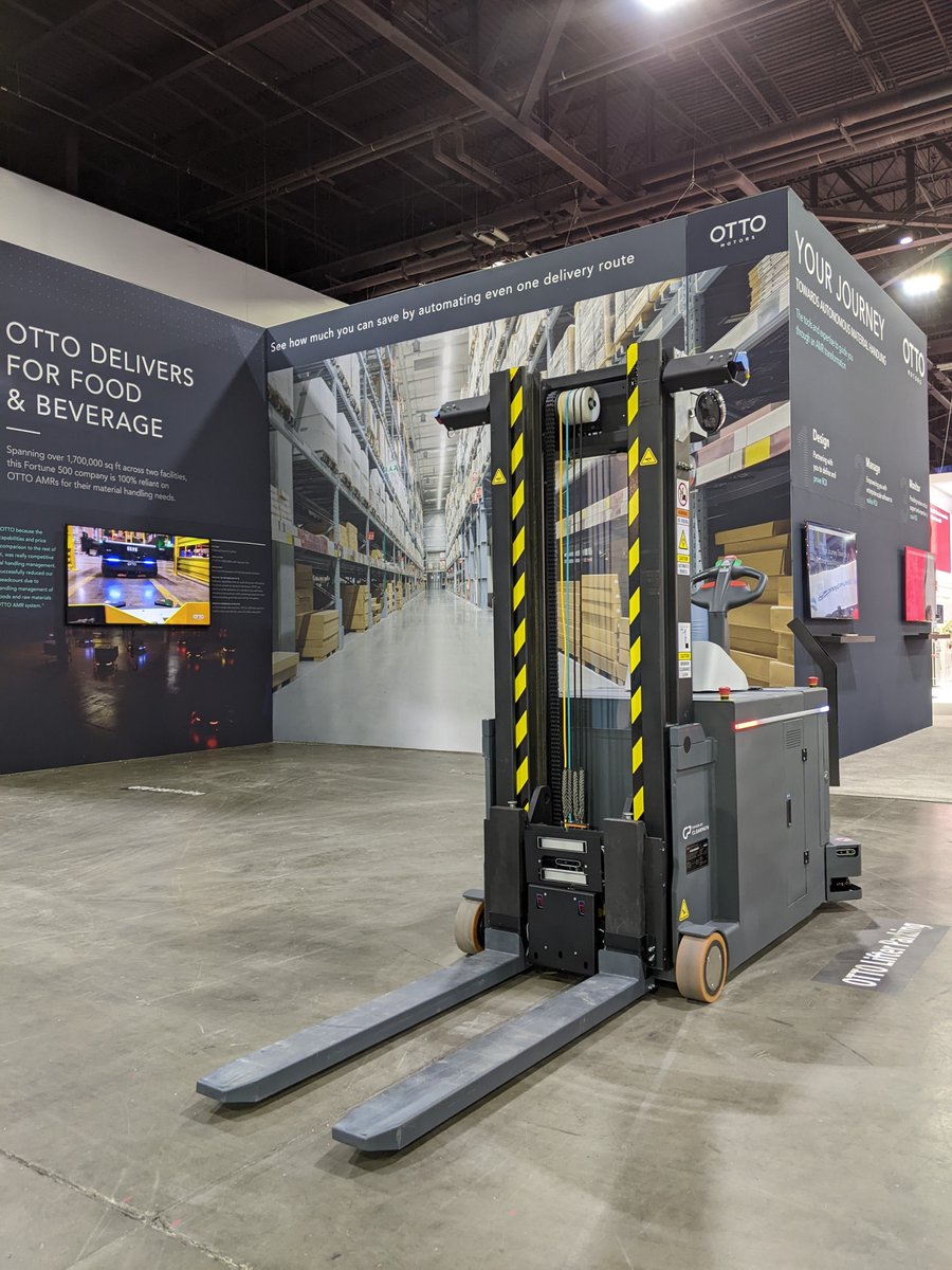 OTTOMotors's tweet image. Last week OTTO Motors returned to #modex2022 &amp;amp; it was an overwhelming success! A big thank you to everyone who stopped by our booth to chat, watch OTTO Lifter, OTTO 1500 &amp;amp; OTTO 100 in action or attended our speaking sessions to hear about simulation and customer experiences.