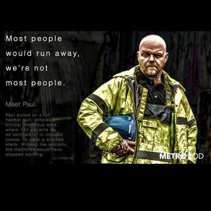 MetroRodNotts's tweet image. This is your local hero Paul 🦸‍♂️

Paul selflessly volunteered to enter a covid ward at the beginning of the pandemic when the virus was at its peak. After gearing up in a full hazmat suit, he used his skills to clear a blockage which was causing the ventilators problems.