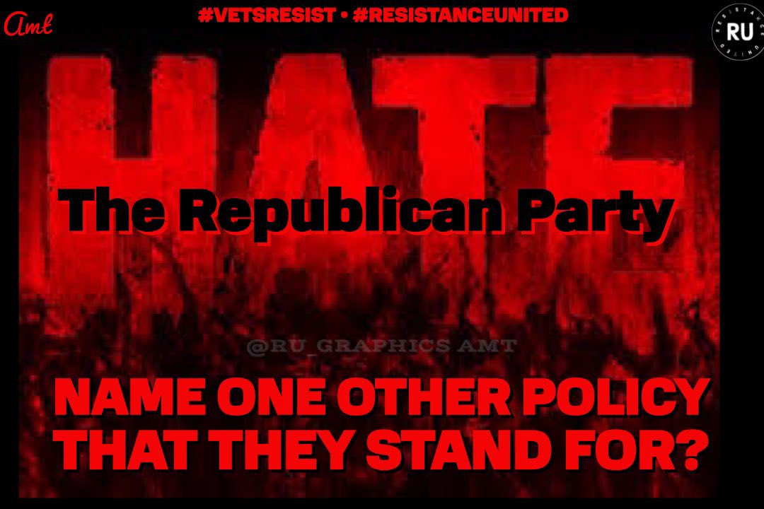 ProudAFAmerican's tweet photo. @thewebbix There only policy is to divide + conquer and their only tool is HATE https://t.co/R6JSH8eVlC