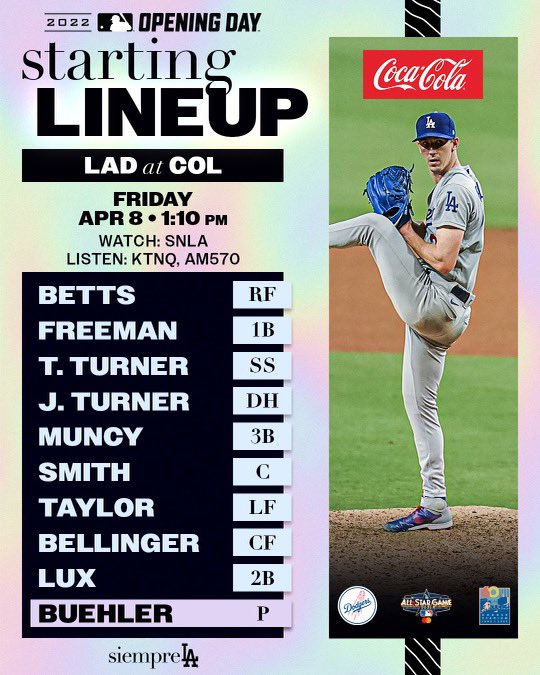 Los Angeles Dodgers Opening Day Video 2022