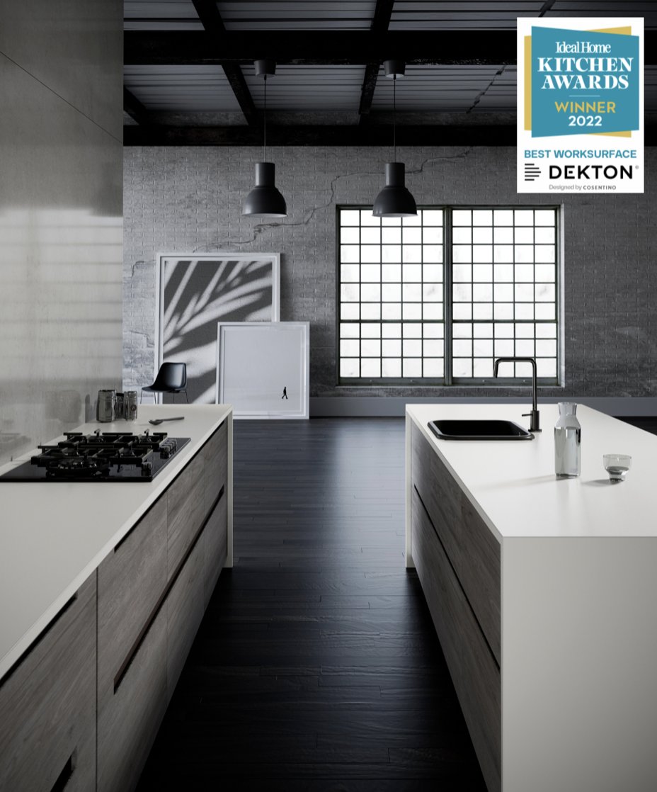 We are over the moon that our Dekton range of surfaces has WON the Best Worksurface category in the @IdealHome Kitchen Awards! Dekton combines beauty with brains - as well as a conscience - thanks to its impressive sustainability credentials. Learn more bit.ly/DektonbyCosent…