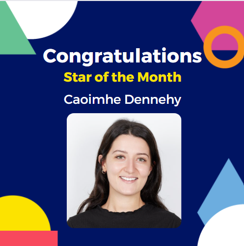 Congratulations to Caoimhe Dennehy, our Star of the Month for March! Her peers have chosen her for this recognition this month, due to her contribution to our values of seeking a broader perspective and being a talent champion!
#TalentIntelligence