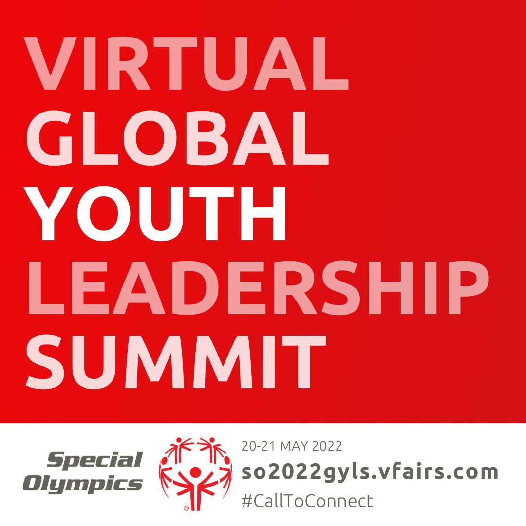 SpecialOlympics's tweet photo. For the first time since 2019, join other Special Olympics Youth Leaders from around the world for a Global Youth Leader Summit and learn how you can lead the way for inclusion in your community! #CallToConnect https://t.co/1yuZ3LR4jx