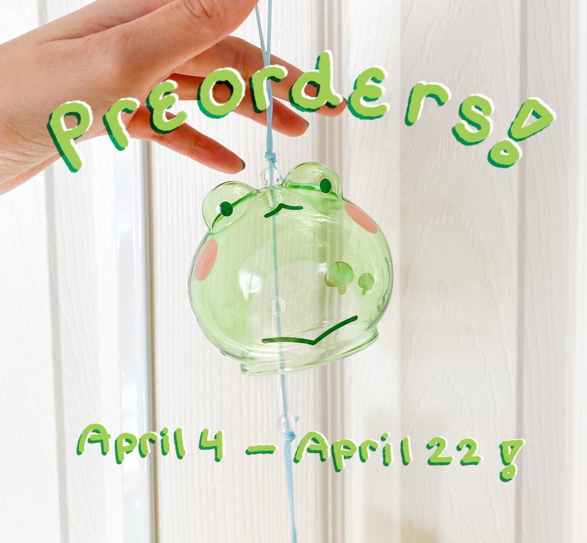 itskleine's tweet photo. The froggy windchimes are up! Link below https://t.co/gbSAnWjnOT