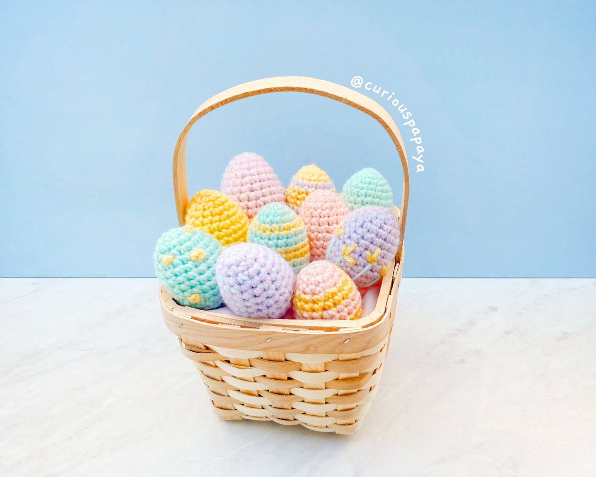 cloverusa's tweet photo. An eggcellent project for the weekend✨🪺😉
These Pastel Amigurumi Easter Eggs are the PERFECT stash-busting project. 🤩
Click the link in our bio to view the pattern! ☘️💚
————————————————————
#clover #cloverusa #cloverneedlecraft #cloverhooks #crochet #crochetpattern #Easter https://t.co/LIMs7FnwFk