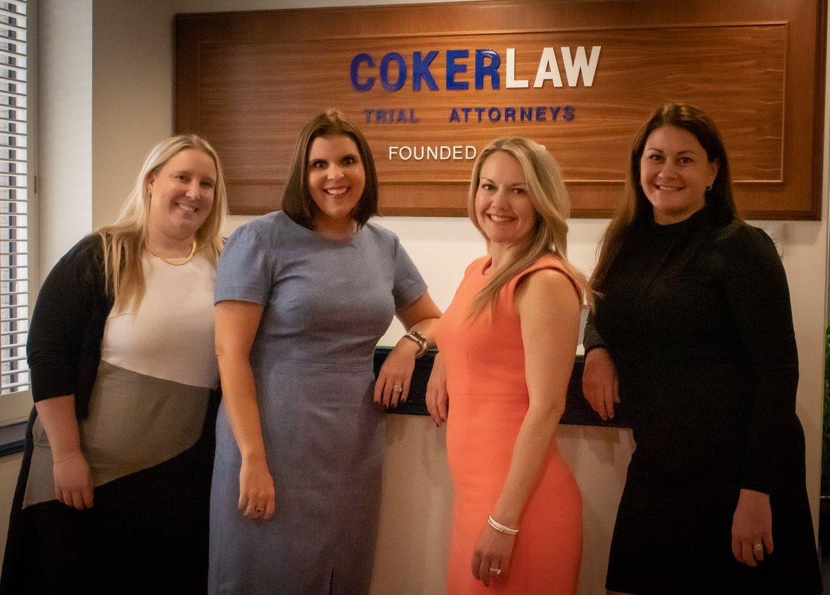 Coker Law is proud of the diverse, experienced, female trial attorneys at our firm who propel our team forward with their passion and perseverance. #CokerLawProud #EliteTrialLawyers